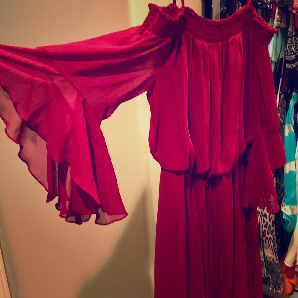 Cabernet Red Maxi Dress